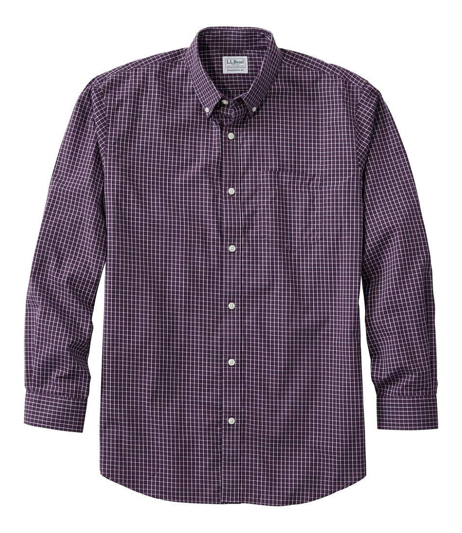 Men's Wrinkle-Free Kennebunk Sport Shirt, Traditional Fit Check | L.L.Bean on sale - US 5838