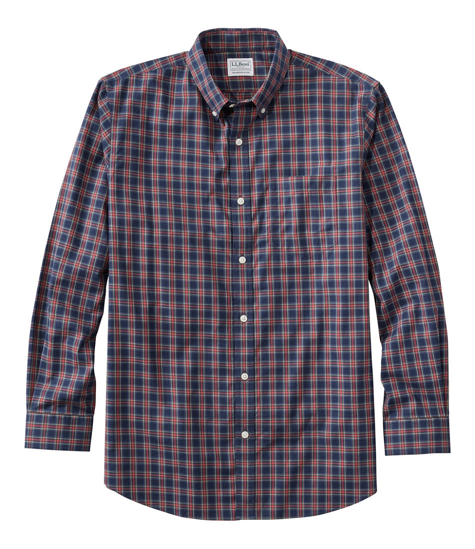 Men's Wrinkle-Free Kennebunk Sport Shirt, Traditional Fit Check | L.L.Bean on sale - US 5838
