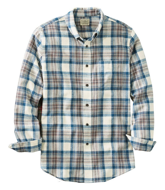 Men's Scotch Plaid Flannel Shirt, Slightly Fitted | L.L.Bean outlet