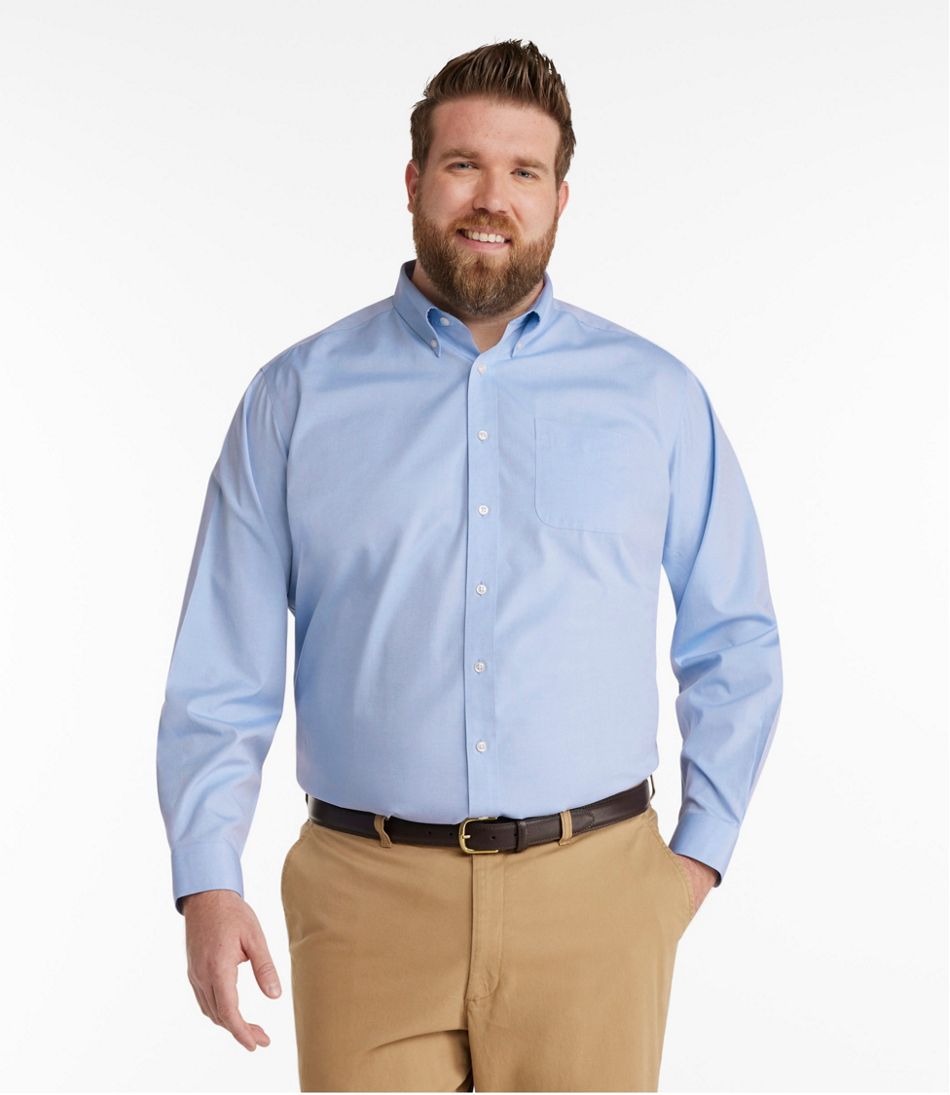 Men's Wrinkle-Free Pinpoint Oxford Cloth Shirt, Traditional Fit | L.L.Bean sale