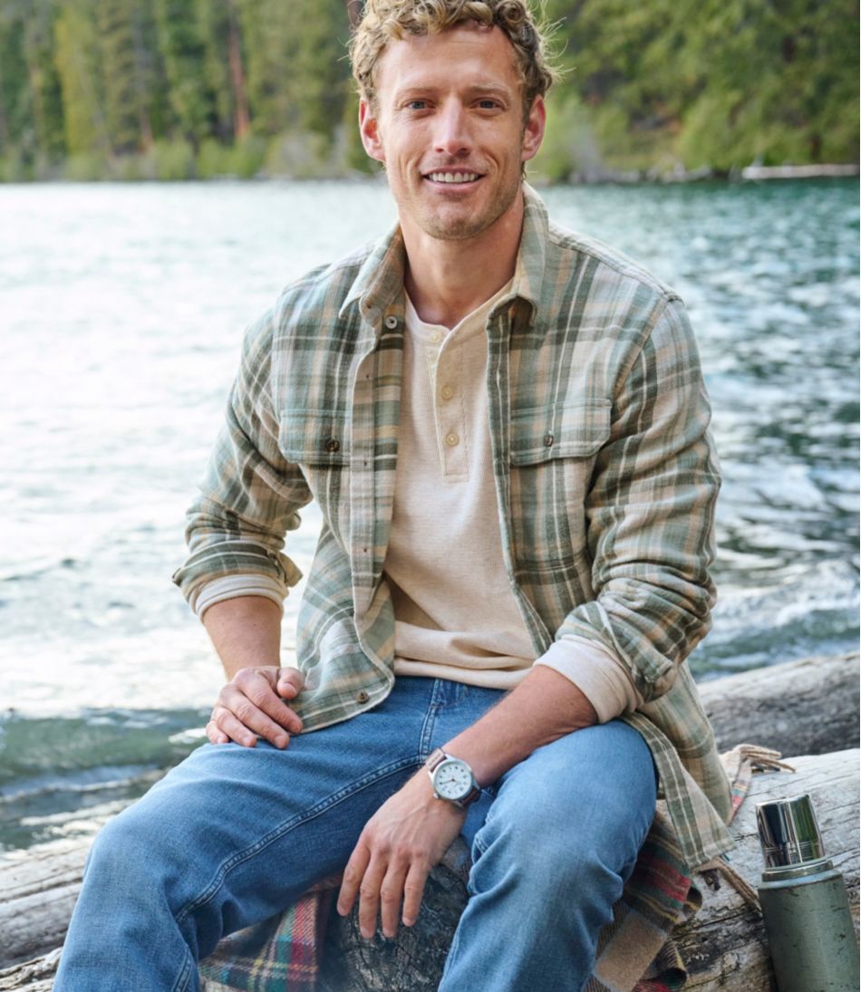 Men's 1912 Field Flannel Shirt, Slightly Fitted Untucked Fit, Plaid | L.L.Bean on sale
