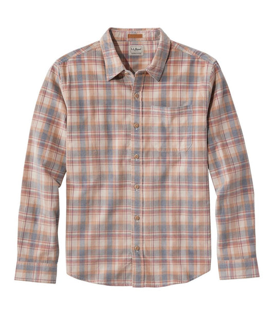 Men's Sunwashed Corduroy Shirt, Slightly Fitted Untucked Fit, Plaid | L.L.Bean discount