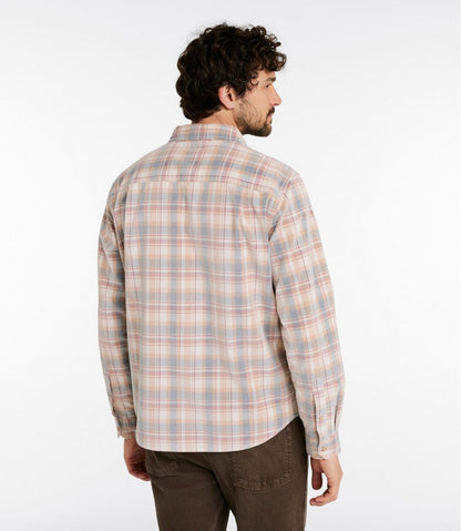 Men's Sunwashed Corduroy Shirt, Slightly Fitted Untucked Fit, Plaid | L.L.Bean discount