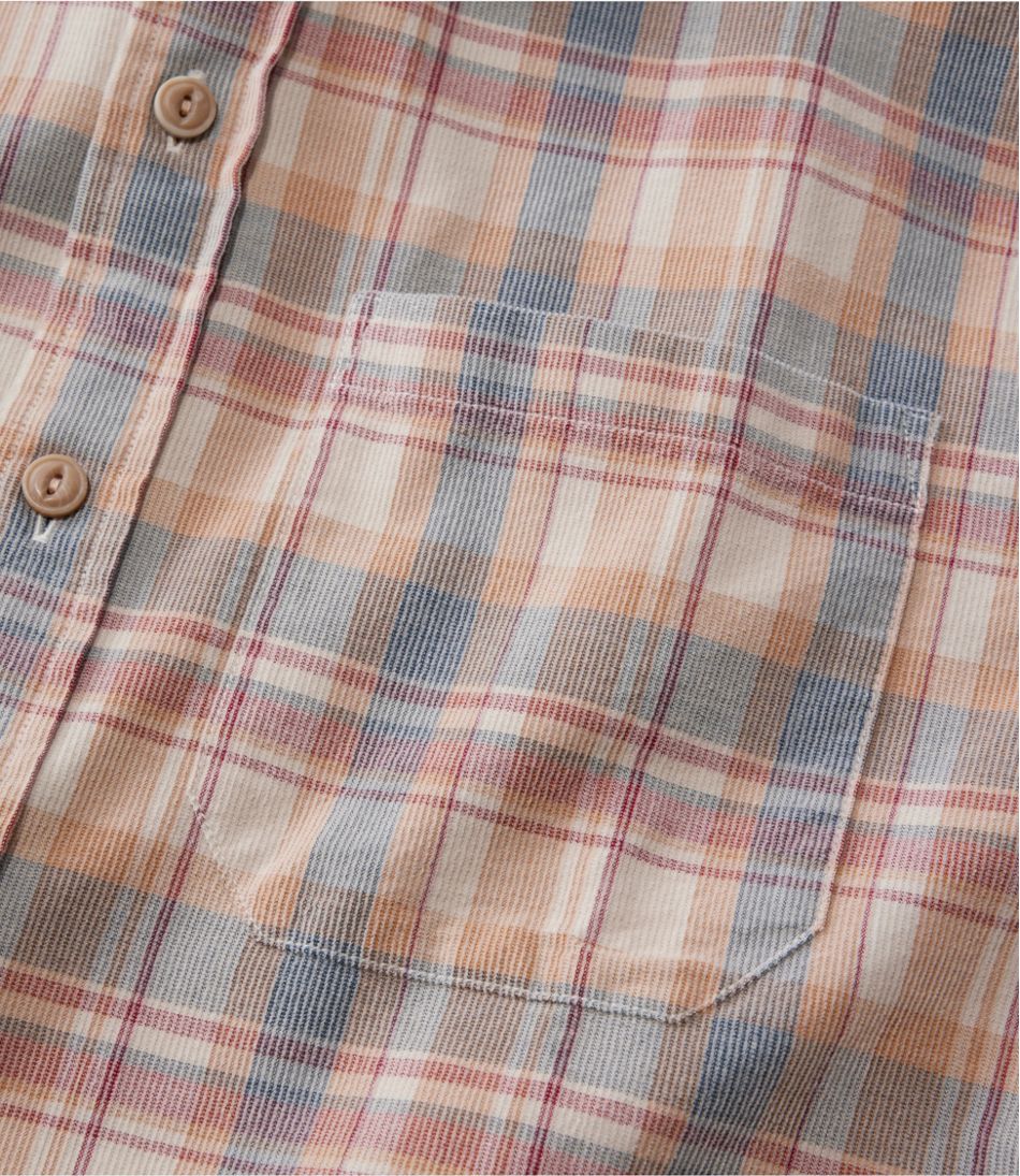 Men's Sunwashed Corduroy Shirt, Slightly Fitted Untucked Fit, Plaid | L.L.Bean discount