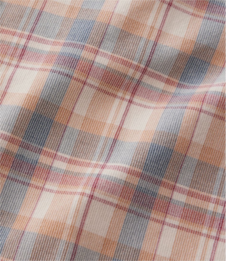 Men's Sunwashed Corduroy Shirt, Slightly Fitted Untucked Fit, Plaid | L.L.Bean discount