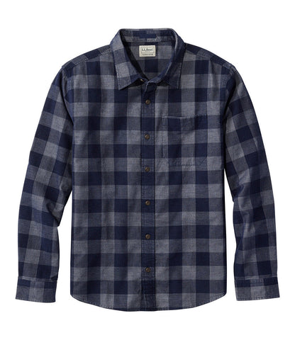 Men's Sunwashed Corduroy Shirt, Slightly Fitted Untucked Fit, Plaid | L.L.Bean discount - US 7529
