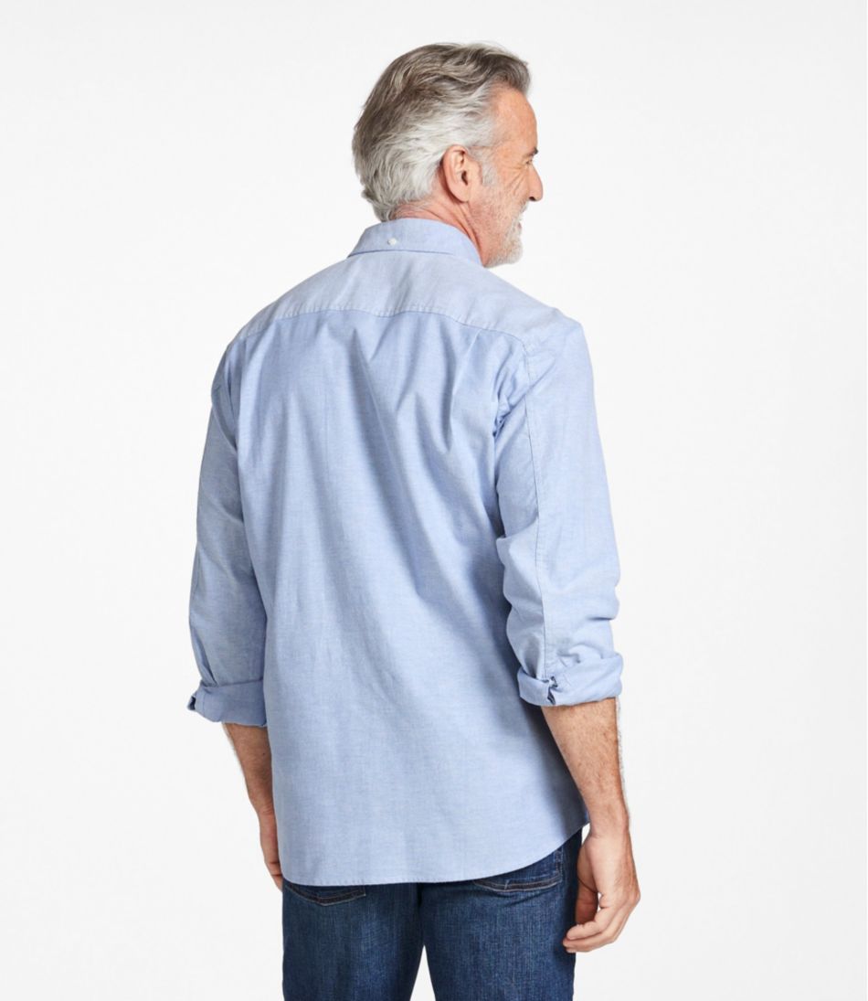 Men's Comfort Stretch® Oxford Shirt, Traditional Untucked Fit | L.L.Bean outlet