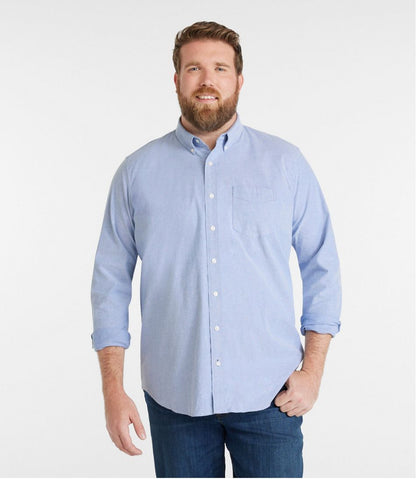 Men's Comfort Stretch® Oxford Shirt, Traditional Untucked Fit | L.L.Bean outlet