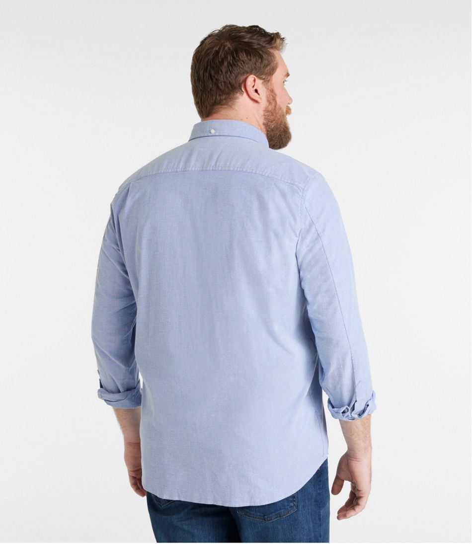 Men's Comfort Stretch® Oxford Shirt, Traditional Untucked Fit | L.L.Bean outlet