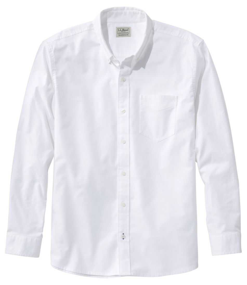 Men's Comfort Stretch® Oxford Shirt, Traditional Untucked Fit | L.L.Bean outlet