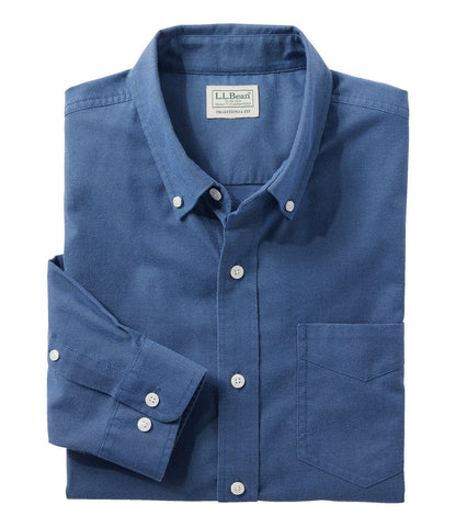 Men's Comfort Stretch® Oxford Shirt, Traditional Untucked Fit | L.L.Bean outlet - US 5374