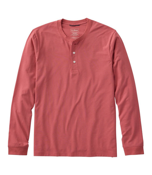 Men's Comfort Stretch Performance® Pima Tee, Long-Sleeve Henley | L.L.Bean online