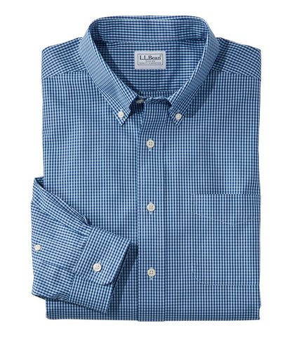 Men's Wrinkle-Free Pinpoint Oxford Cloth Shirt, Traditional Fit Tattersall | L.L.Bean sale - US 6132