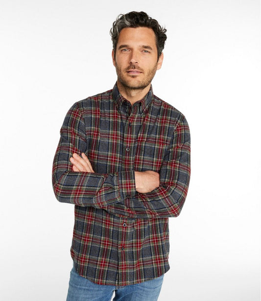 Men's Scotch Plaid Flannel Shirt, Slim Fit | L.L.Bean for sale