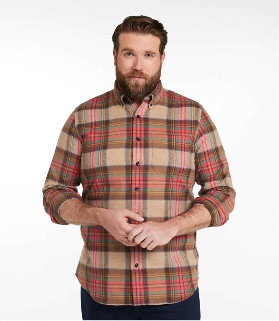 Men's Scotch Plaid Flannel Shirt, Slim Fit | L.L.Bean for sale