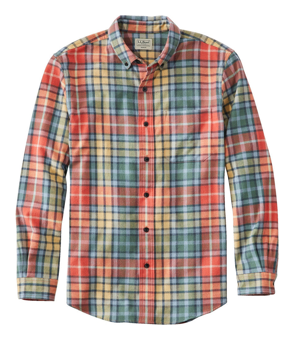 Men's Scotch Plaid Flannel Shirt, Slim Fit | L.L.Bean for sale - US 8303