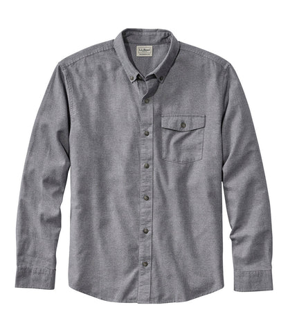 Men's Brushed Jaspé Twill Shirt, Traditional Untucked Fit | L.L.Bean on sale - US 9864