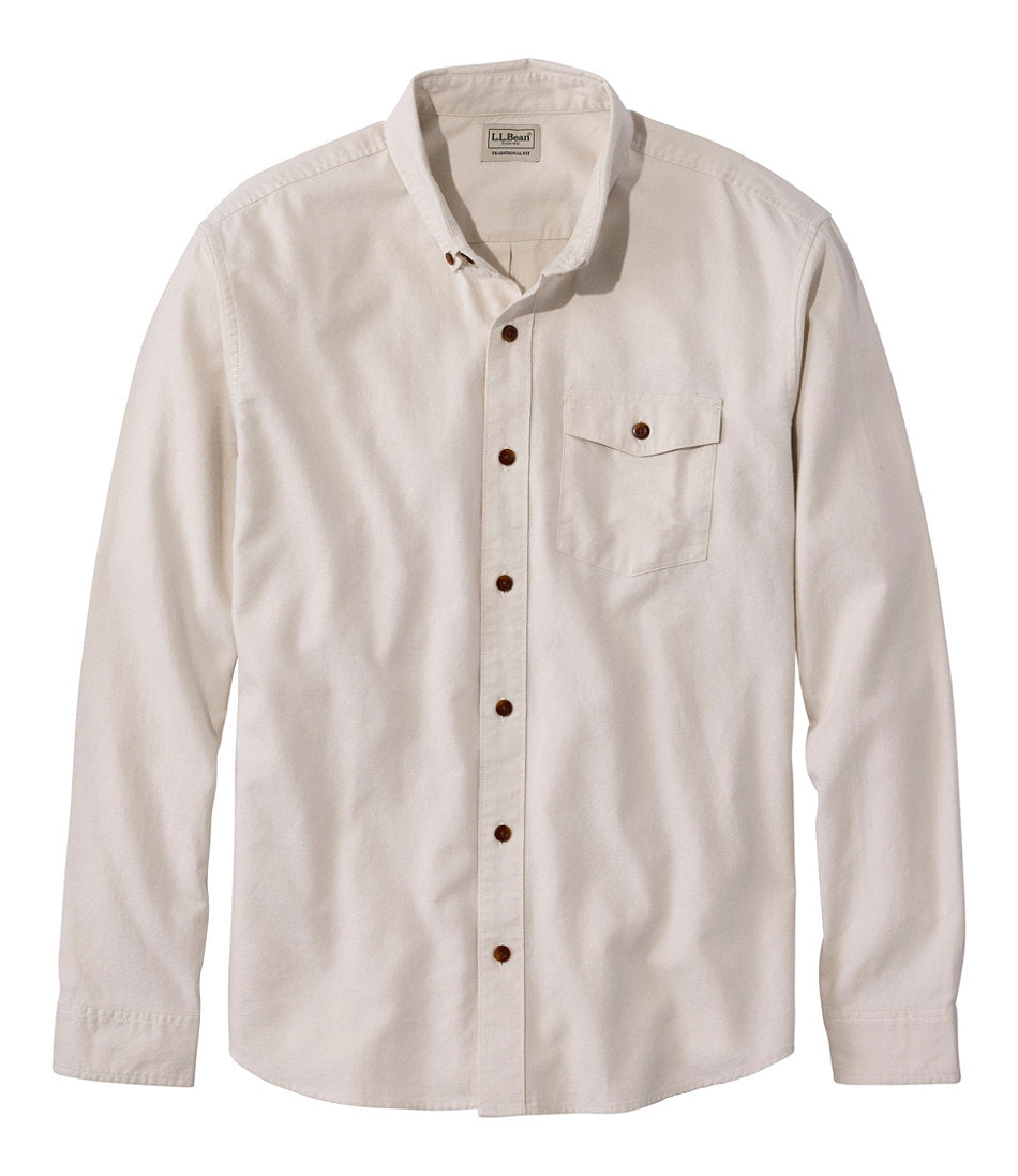 Men's Brushed Jaspé Twill Shirt, Traditional Untucked Fit | L.L.Bean on sale - US 9864