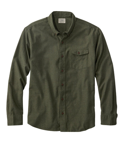 Men's Brushed Jaspé Twill Shirt, Traditional Untucked Fit | L.L.Bean on sale - US 9864