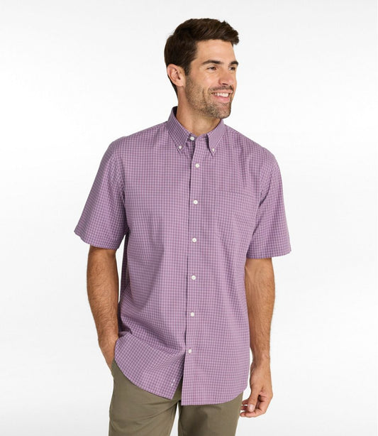 Men's Wrinkle-Free Kennebunk Sport Shirt, Traditional Fit Short-Sleeve Check | L.L.Bean discount