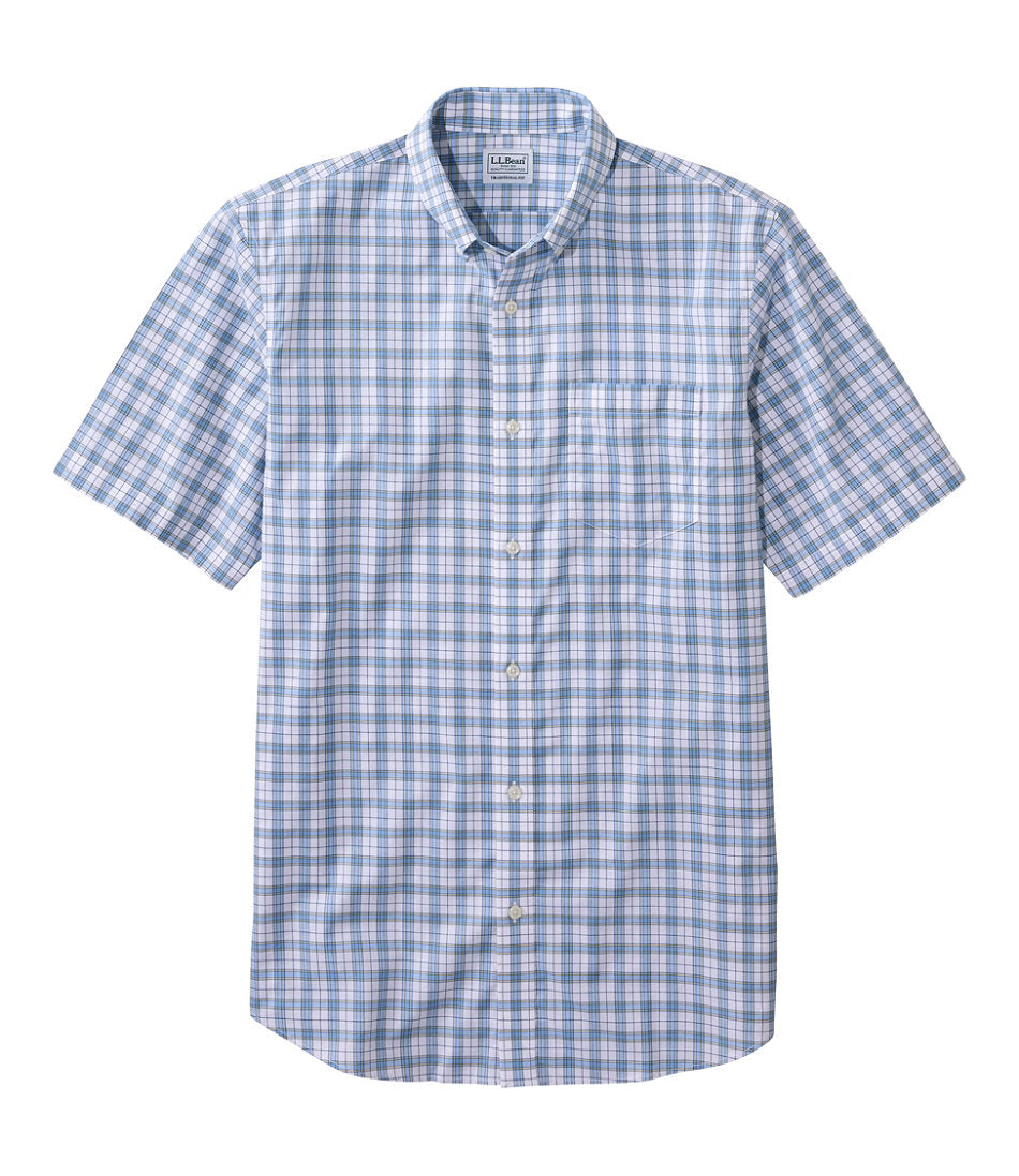 Men's Wrinkle-Free Kennebunk Sport Shirt, Traditional Fit Short-Sleeve Check | L.L.Bean discount - US 2423