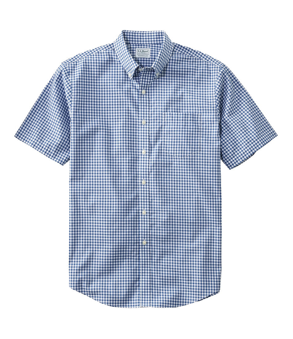 Men's Wrinkle-Free Kennebunk Sport Shirt, Traditional Fit Short-Sleeve Check | L.L.Bean discount - US 2423