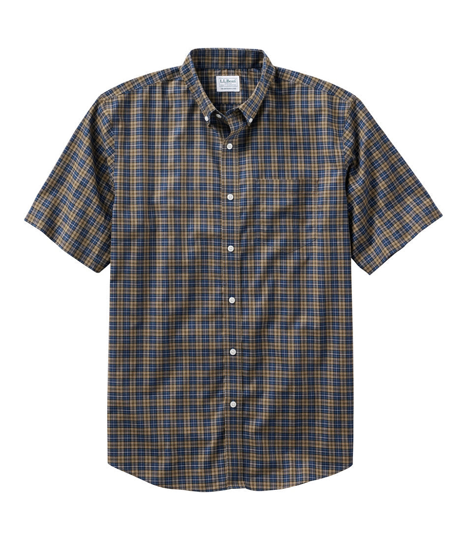 Men's Wrinkle-Free Kennebunk Sport Shirt, Traditional Fit Short-Sleeve Check | L.L.Bean discount - US 2423