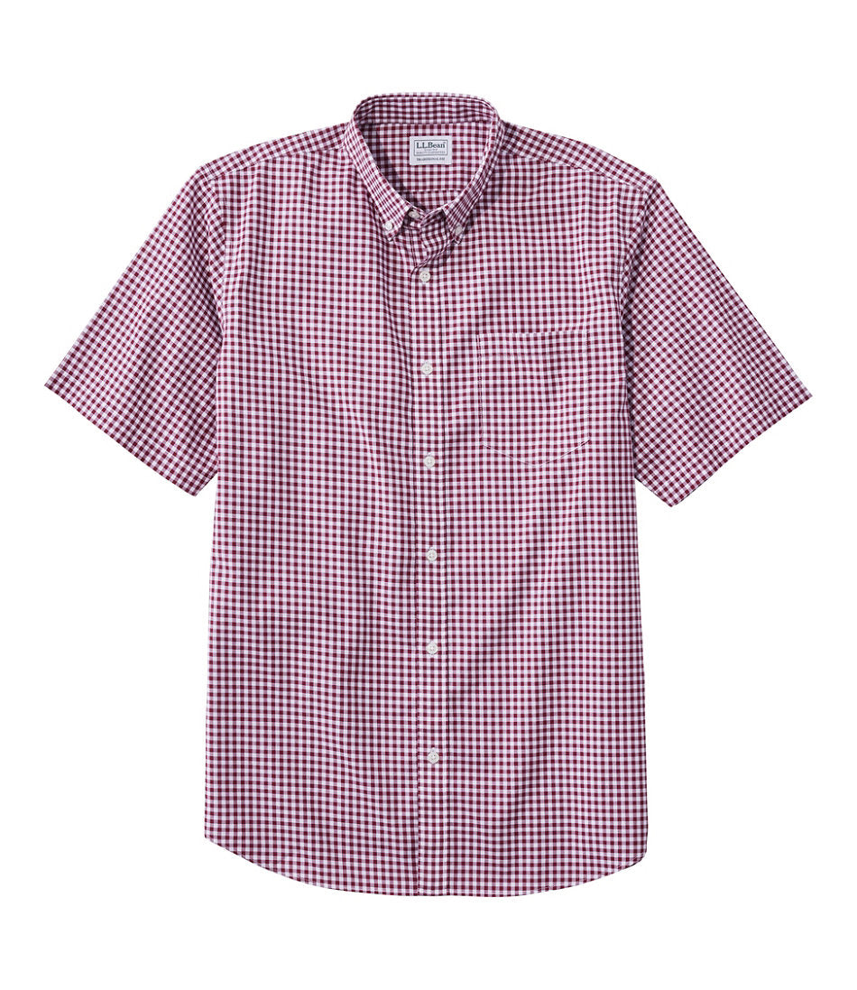 Men's Wrinkle-Free Kennebunk Sport Shirt, Traditional Fit Short-Sleeve Check | L.L.Bean discount - US 2423