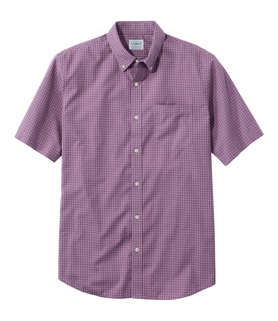 Men's Wrinkle-Free Kennebunk Sport Shirt, Traditional Fit Short-Sleeve Check | L.L.Bean discount - US 2423