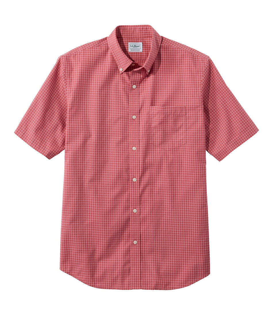 Men's Wrinkle-Free Kennebunk Sport Shirt, Traditional Fit Short-Sleeve Check | L.L.Bean discount - US 2423