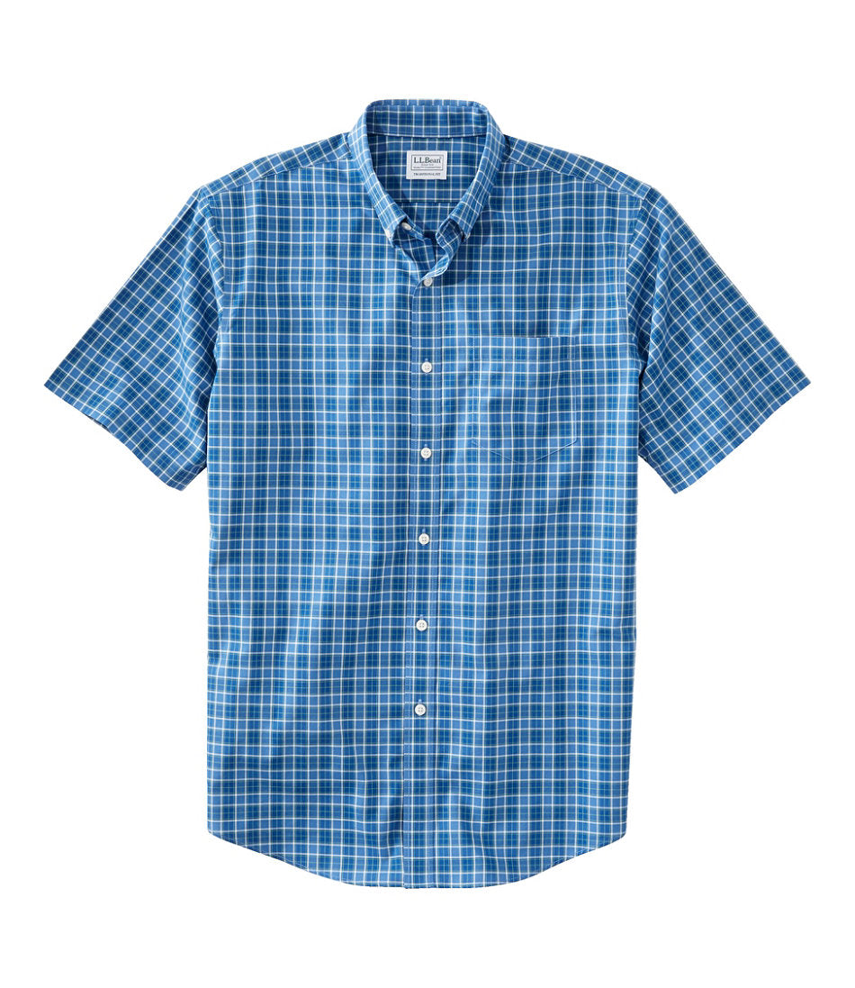 Men's Wrinkle-Free Kennebunk Sport Shirt, Traditional Fit Short-Sleeve Check | L.L.Bean discount - US 2423
