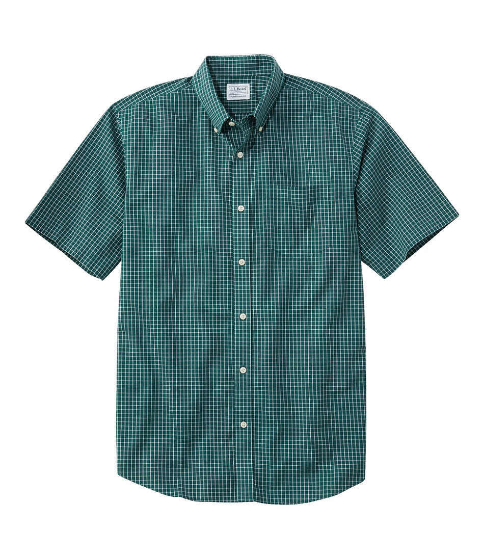 Men's Wrinkle-Free Kennebunk Sport Shirt, Traditional Fit Short-Sleeve Check | L.L.Bean discount - US 2423