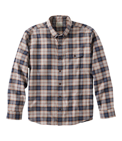 Men's Brushed Jaspé Twill Shirt, Plaid, Traditional Untucked Fit | L.L.Bean outlet - US 4676
