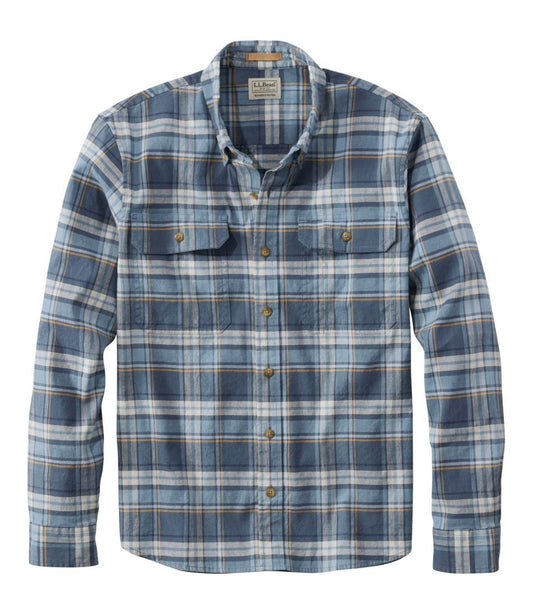 Men's Stonecoast Hemp Shirt, Long-Sleeve, Slightly Fitted Untucked Fit | L.L.Bean on sale