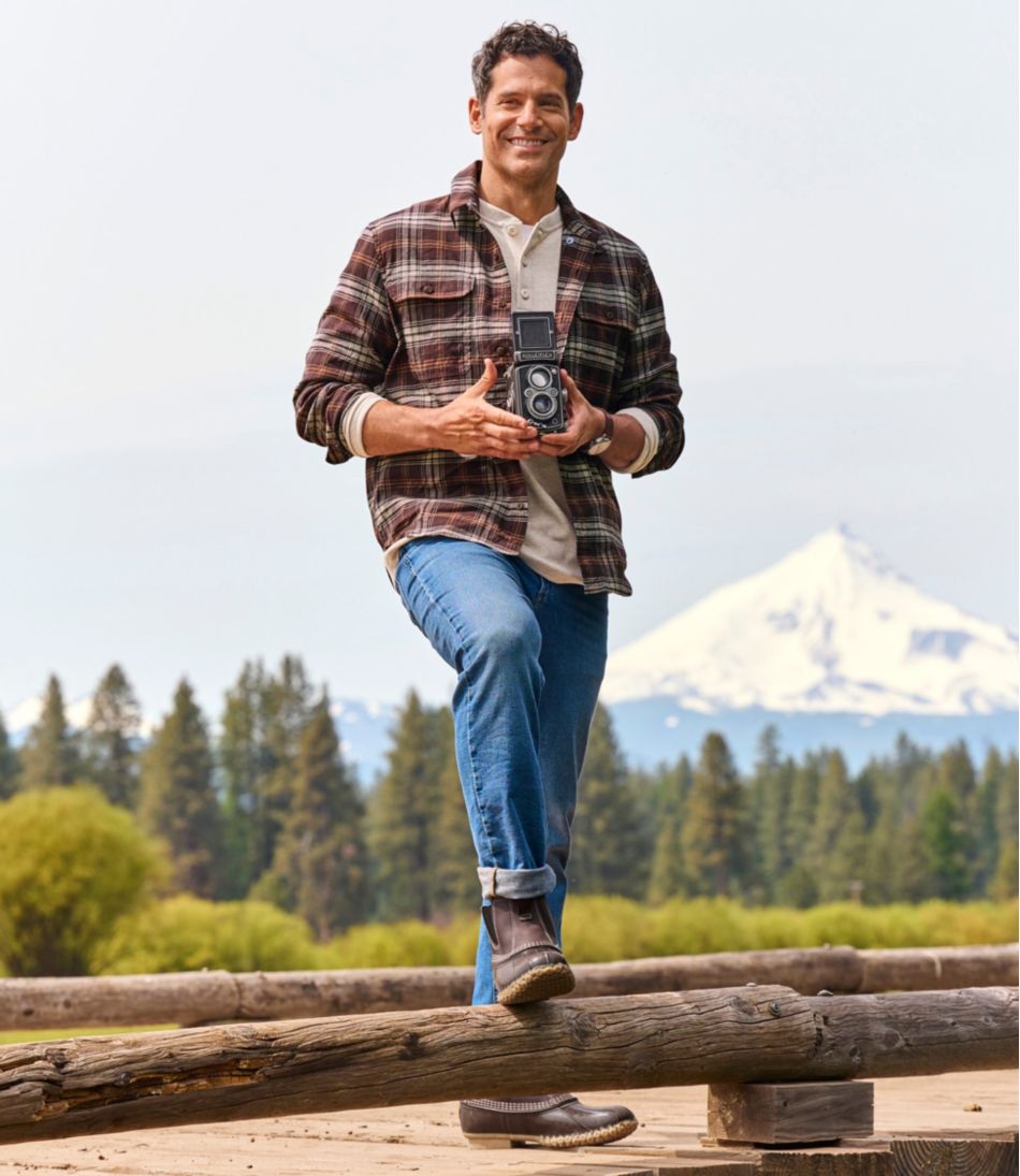 Men's Stonecoast Hemp Shirt, Long-Sleeve, Slightly Fitted Untucked Fit | L.L.Bean on sale