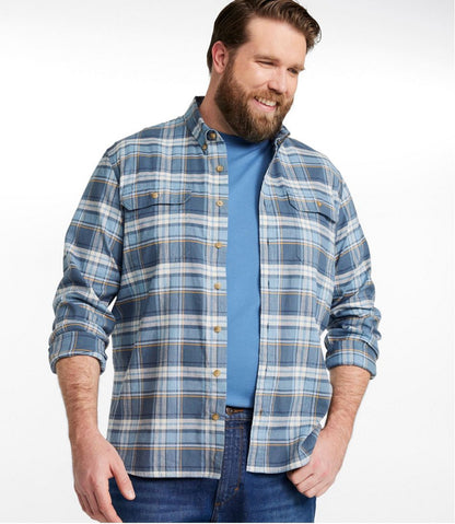 Men's Stonecoast Hemp Shirt, Long-Sleeve, Slightly Fitted Untucked Fit | L.L.Bean on sale