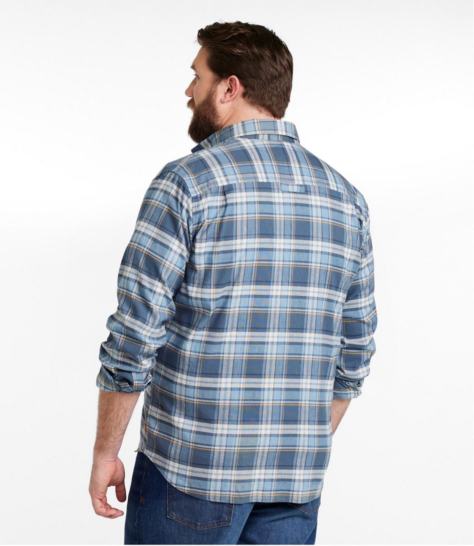 Men's Stonecoast Hemp Shirt, Long-Sleeve, Slightly Fitted Untucked Fit | L.L.Bean on sale