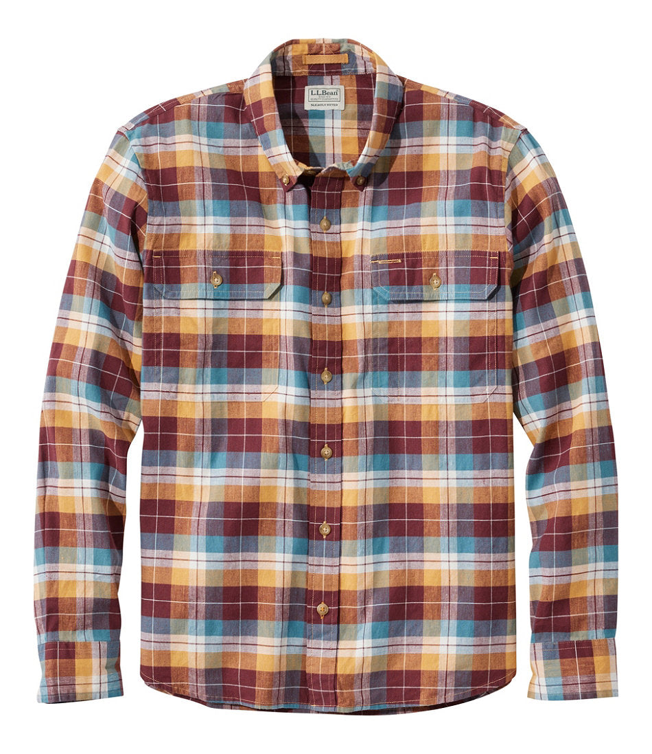 Men's Stonecoast Hemp Shirt, Long-Sleeve, Slightly Fitted Untucked Fit | L.L.Bean on sale - US 1655