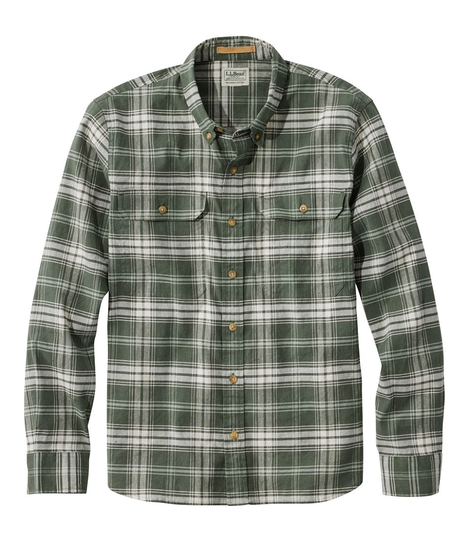 Men's Stonecoast Hemp Shirt, Long-Sleeve, Slightly Fitted Untucked Fit | L.L.Bean on sale - US 1655