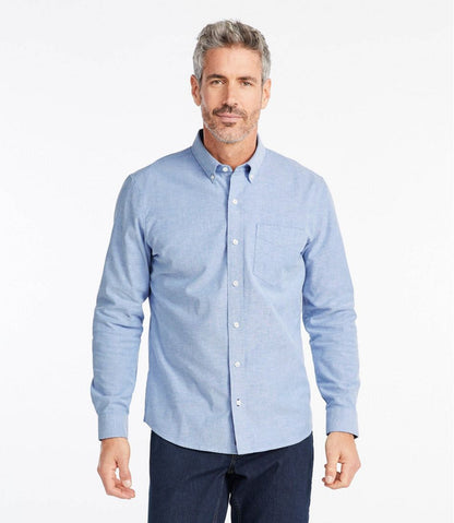 Men's Comfort Stretch® Oxford Shirt, Slightly Fitted Untucked Fit | L.L.Bean near me
