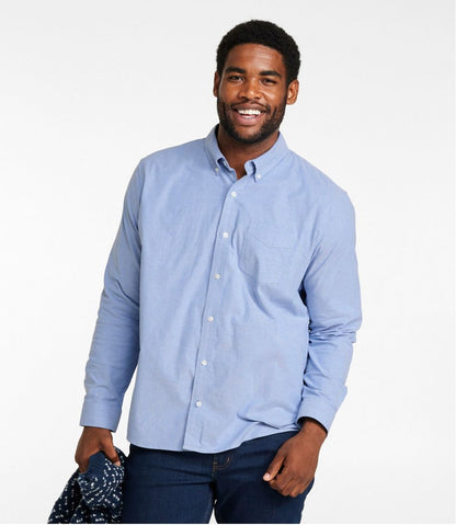 Men's Comfort Stretch® Oxford Shirt, Slightly Fitted Untucked Fit | L.L.Bean near me