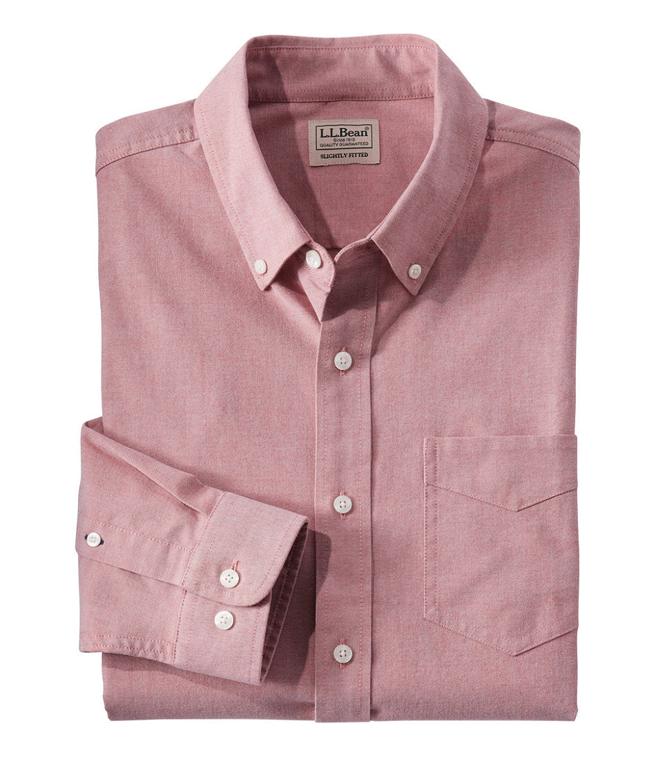 Men's Comfort Stretch® Oxford Shirt, Slightly Fitted Untucked Fit | L.L.Bean near me - US 4992