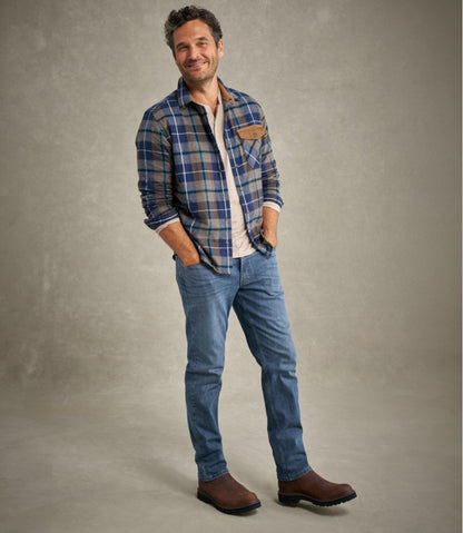Men's Scotch Plaid Flannel Shirt, Snap-Front, Slightly Fitted Untucked Fit | L.L.Bean discount