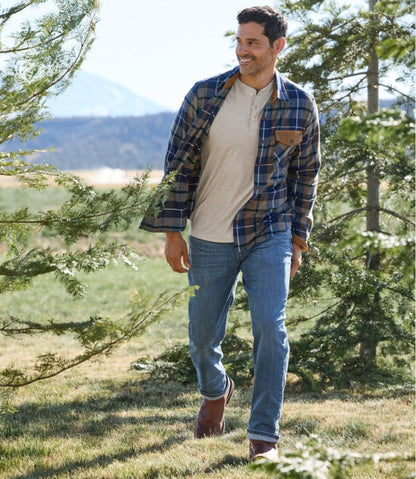 Men's Scotch Plaid Flannel Shirt, Snap-Front, Slightly Fitted Untucked Fit | L.L.Bean discount