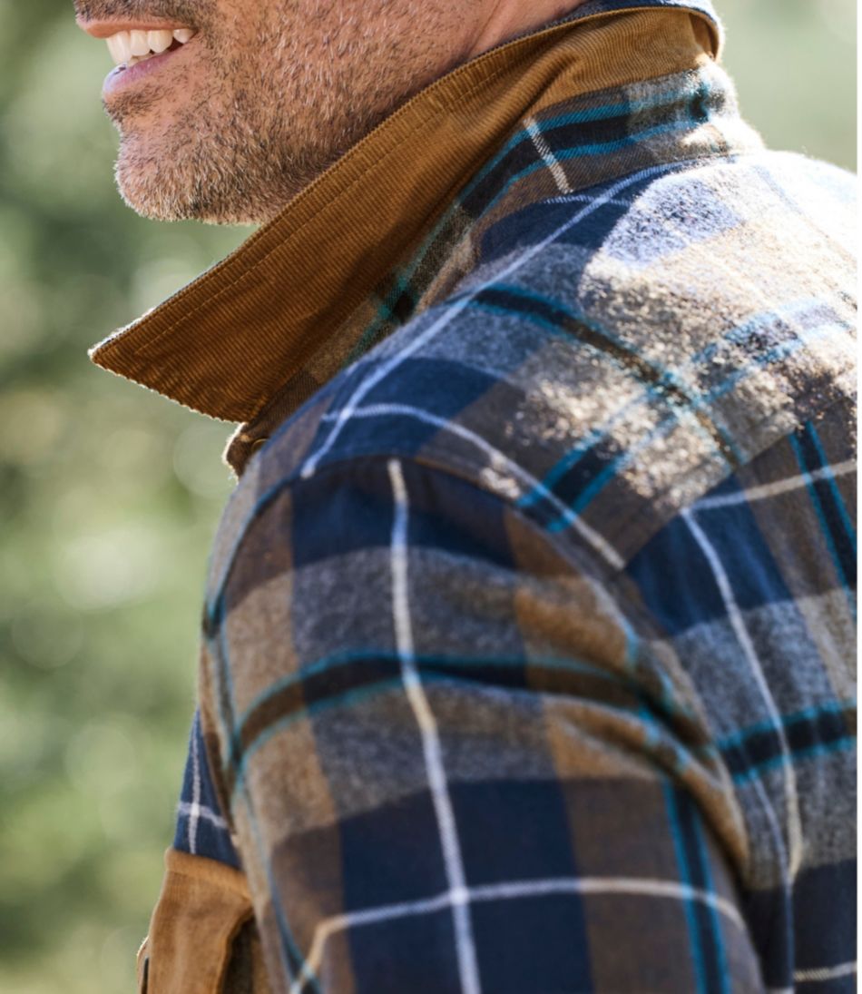 Men's Scotch Plaid Flannel Shirt, Snap-Front, Slightly Fitted Untucked Fit | L.L.Bean discount