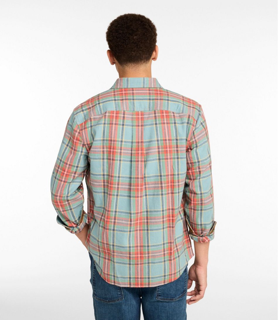 Men's Scotch Plaid Flannel Shirt, Snap-Front, Slightly Fitted Untucked Fit | L.L.Bean discount
