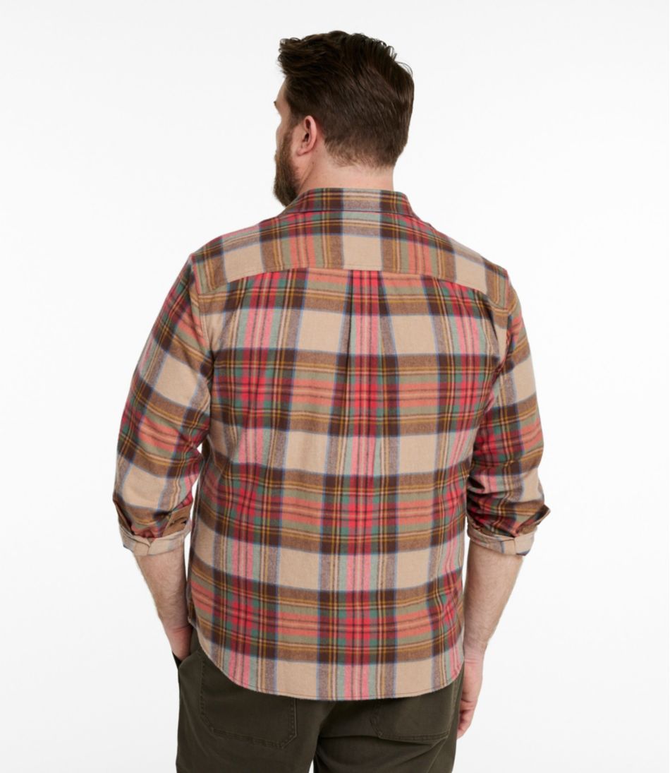 Men's Scotch Plaid Flannel Shirt, Snap-Front, Slightly Fitted Untucked Fit | L.L.Bean discount