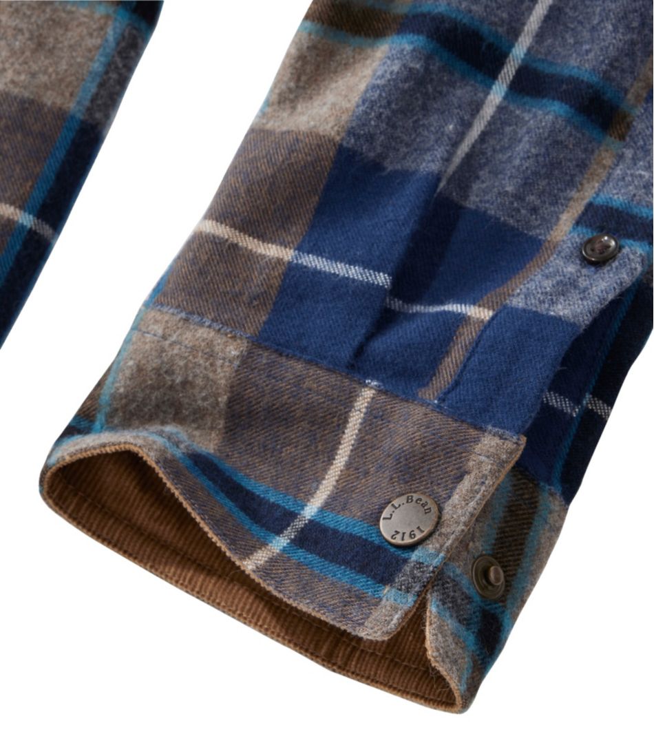 Men's Scotch Plaid Flannel Shirt, Snap-Front, Slightly Fitted Untucked Fit | L.L.Bean discount