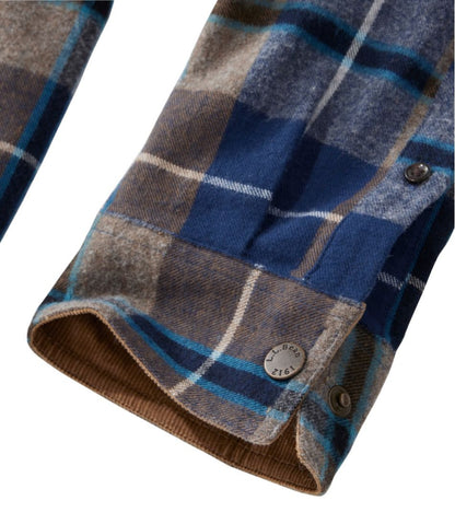 Men's Scotch Plaid Flannel Shirt, Snap-Front, Slightly Fitted Untucked Fit | L.L.Bean discount
