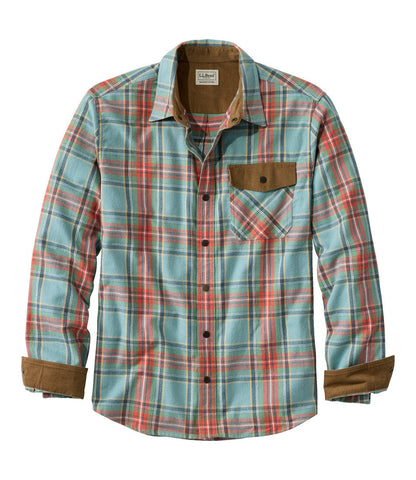 Men's Scotch Plaid Flannel Shirt, Snap-Front, Slightly Fitted Untucked Fit | L.L.Bean discount - US 8283